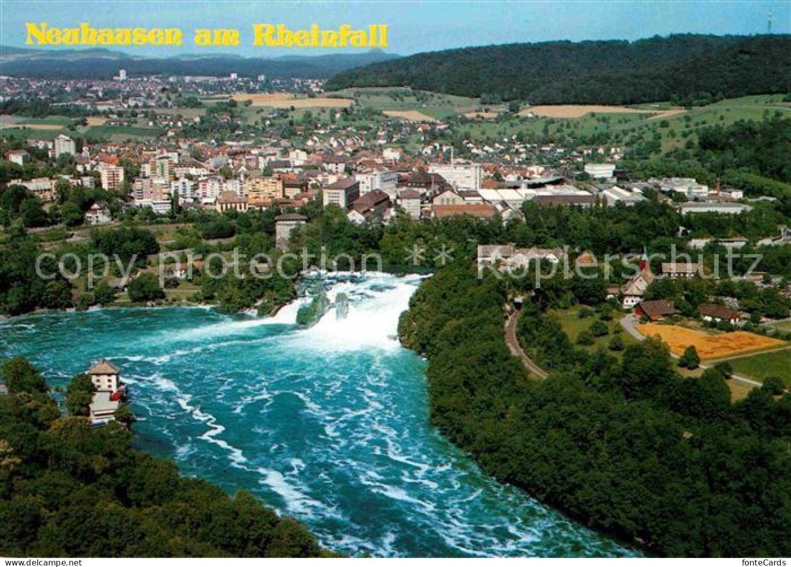 12810706 Neuhausen Rheinfall Fliegeraufnahme Schaffhausen - Andere & Zonder Classificatie