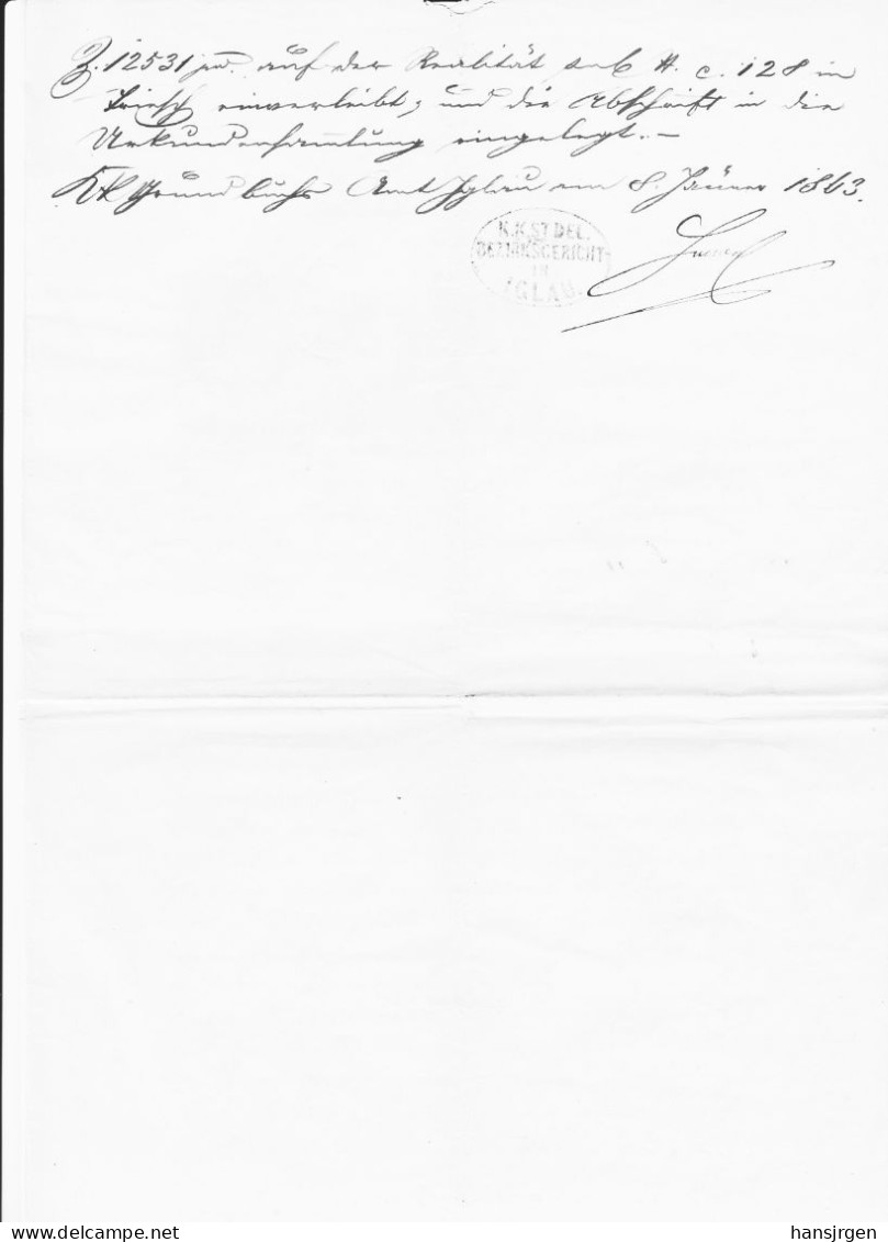 DOK13 Sehr Altes Dokument " EHEVERTRAG " Aus 1863  SIEHE ABBILDUNG - Documenti Storici