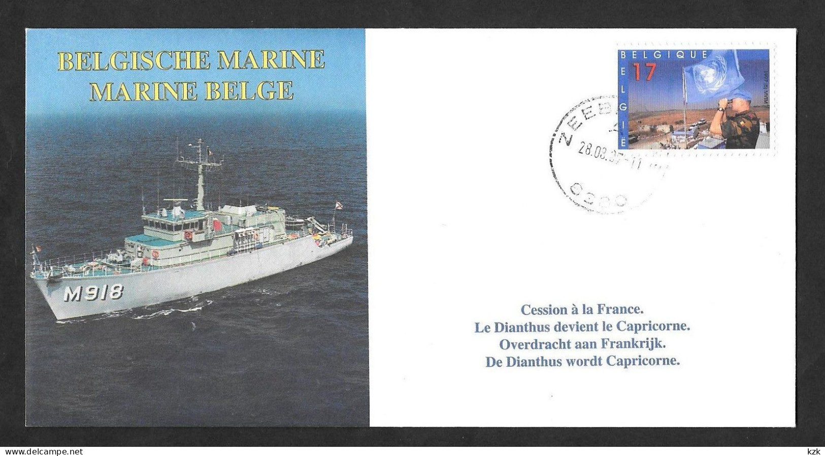 2 04	398	-	Cession à La France - Le Dianthus Devient Capricorne - Poste Navale