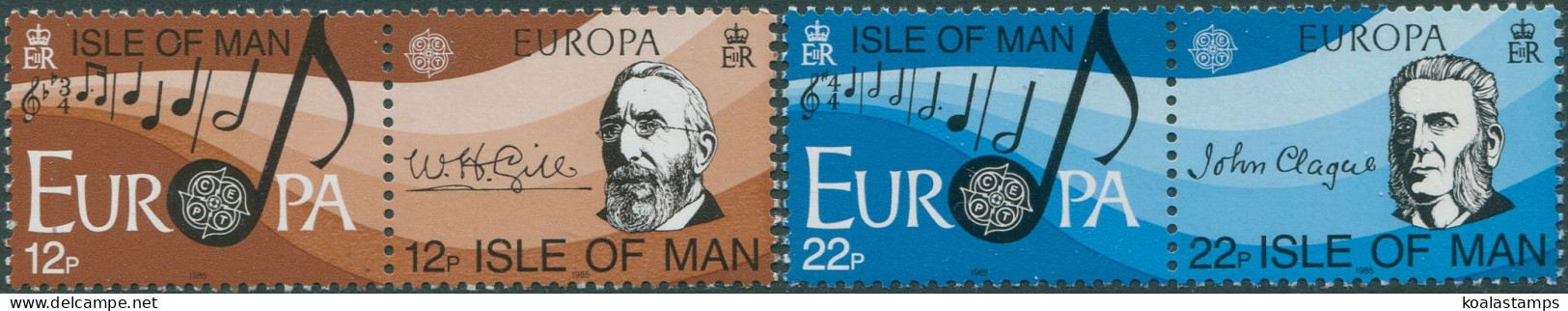 Isle Of Man 1985 SG286-289 Europa European Music Year Set MNH - Isla De Man
