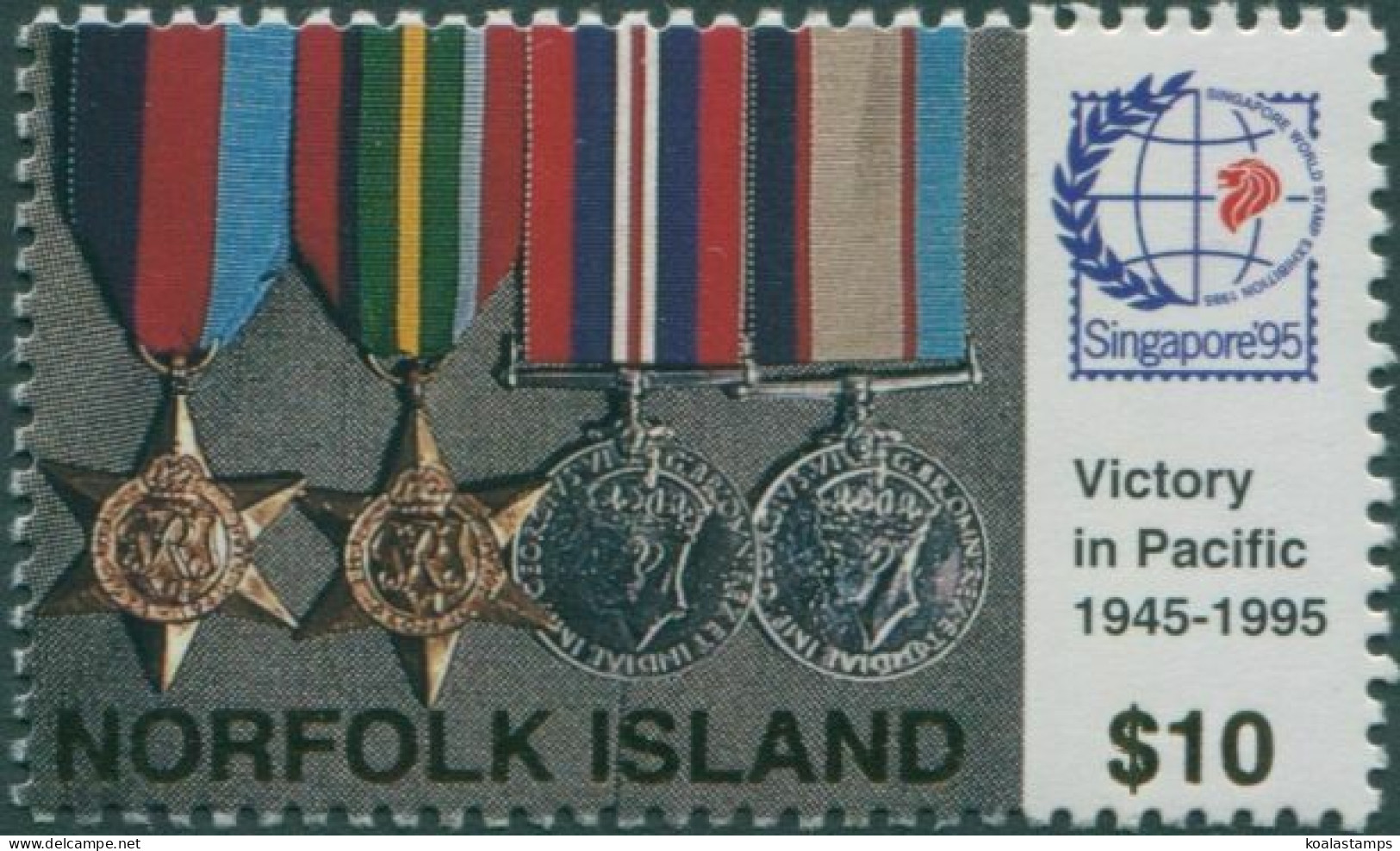 Norfolk Island 1995 SG606 $10 WWII Victory MNH - Norfolkinsel