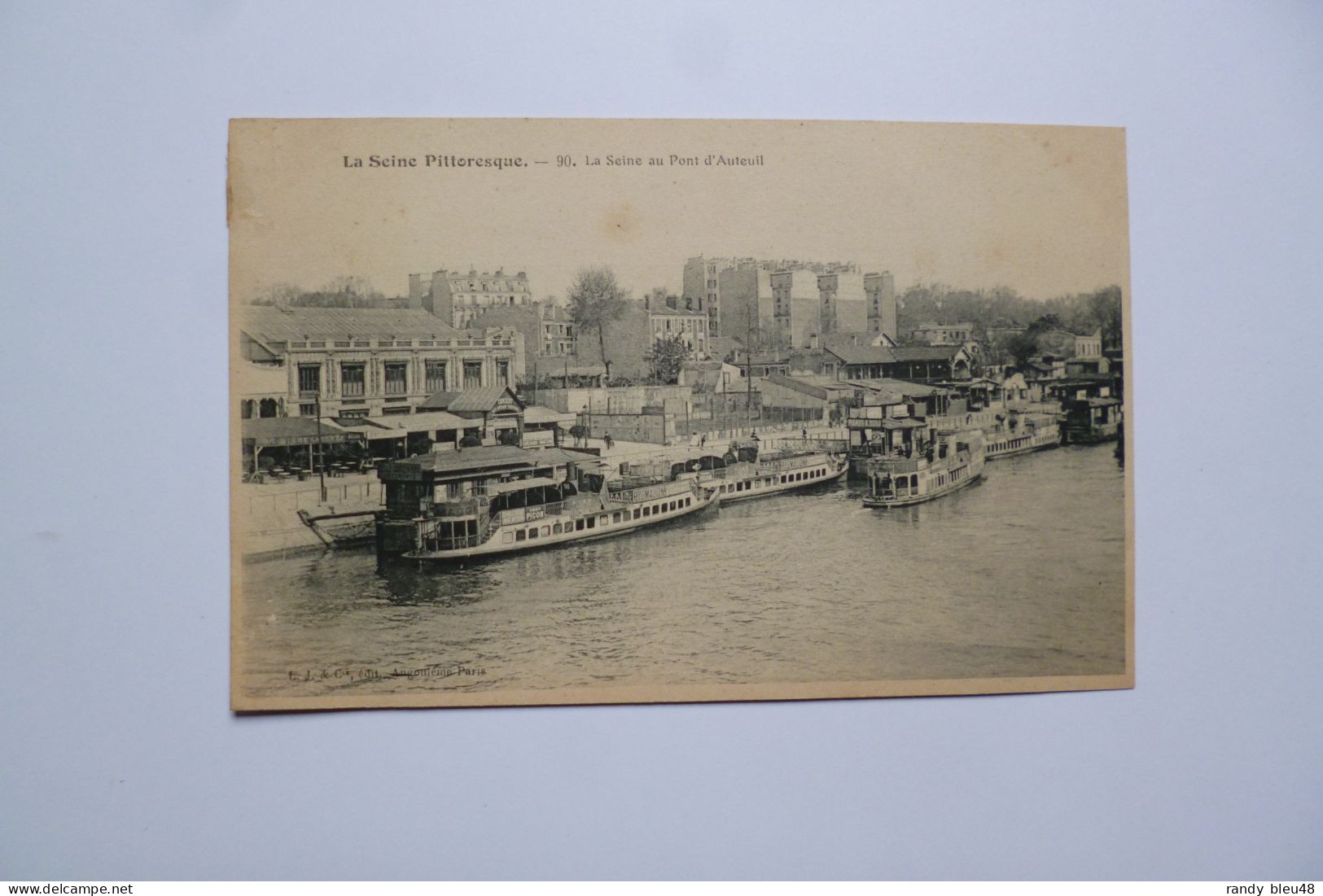 PARIS  -  La Seine Au Pont D' Auteuil -  La Seine Pittoresque - Die Seine Und Ihre Ufer