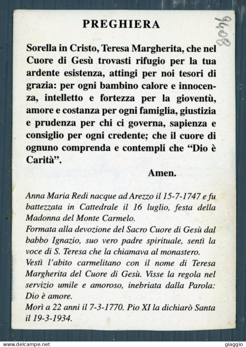 °°° Santino N. 9408 - Santa Teresa Margherita Redi °°° - Religion & Esotérisme
