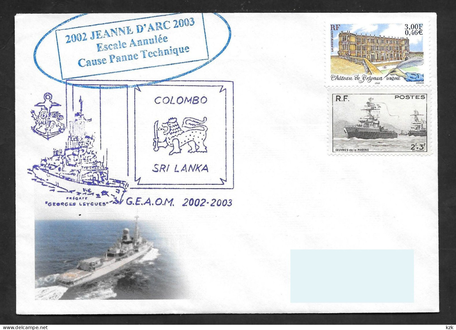 2 04	400	-	GEAOM 2002/03 –  Escale Annulée - Naval Post