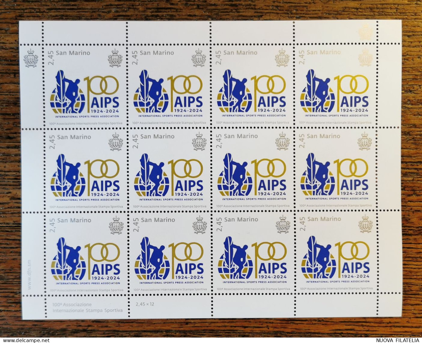 SAN MARINO 2024  AIPS - Unused Stamps