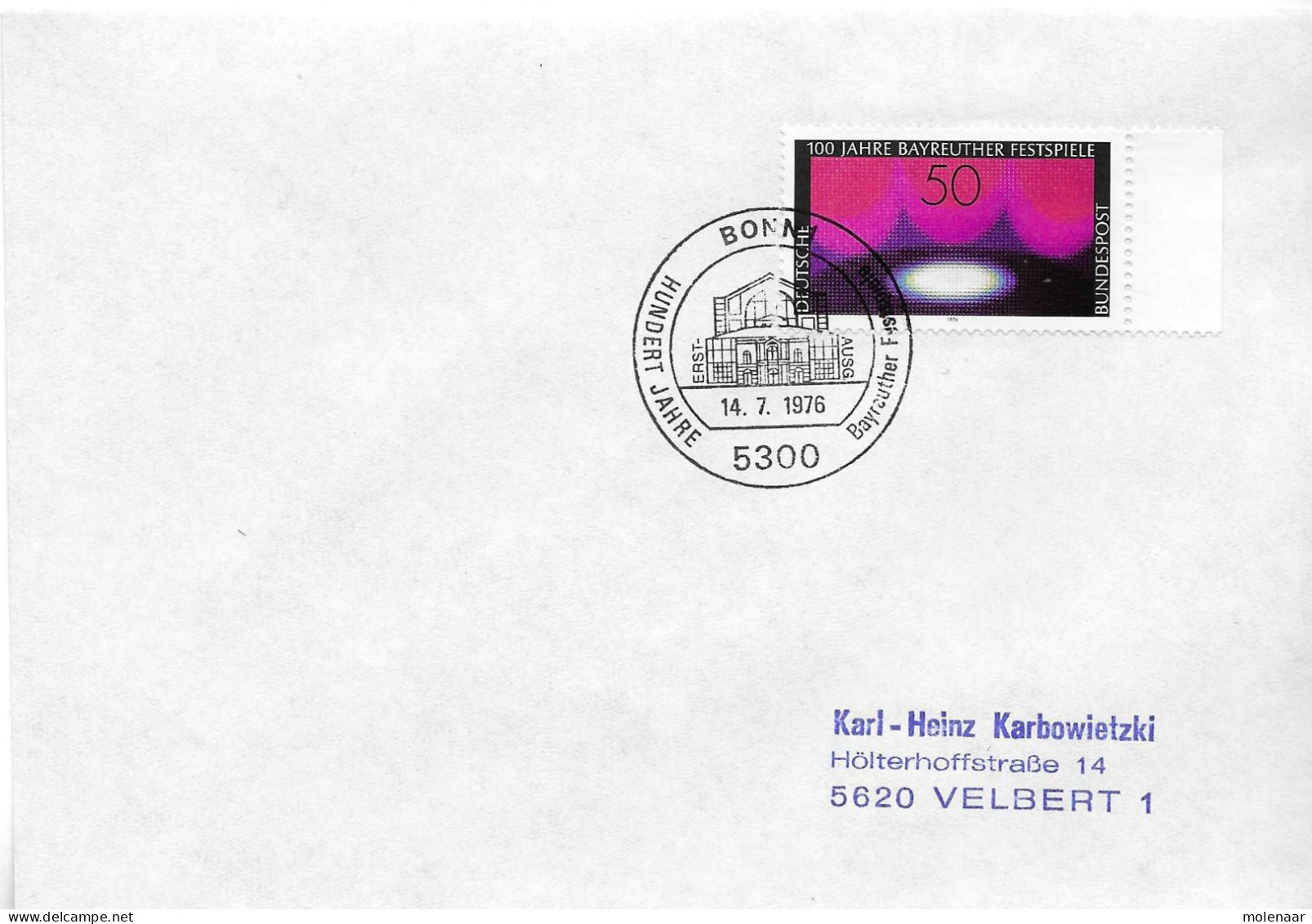 Postzegels > Europa > Duitsland > West-Duitsland > 1970-1979 > Brief Met No. 896  (17378) - Briefe U. Dokumente