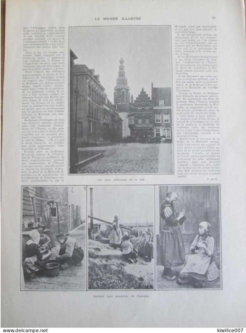 1911 FLESSINGUE  Les Fortifications   Ruyter - Zonder Classificatie