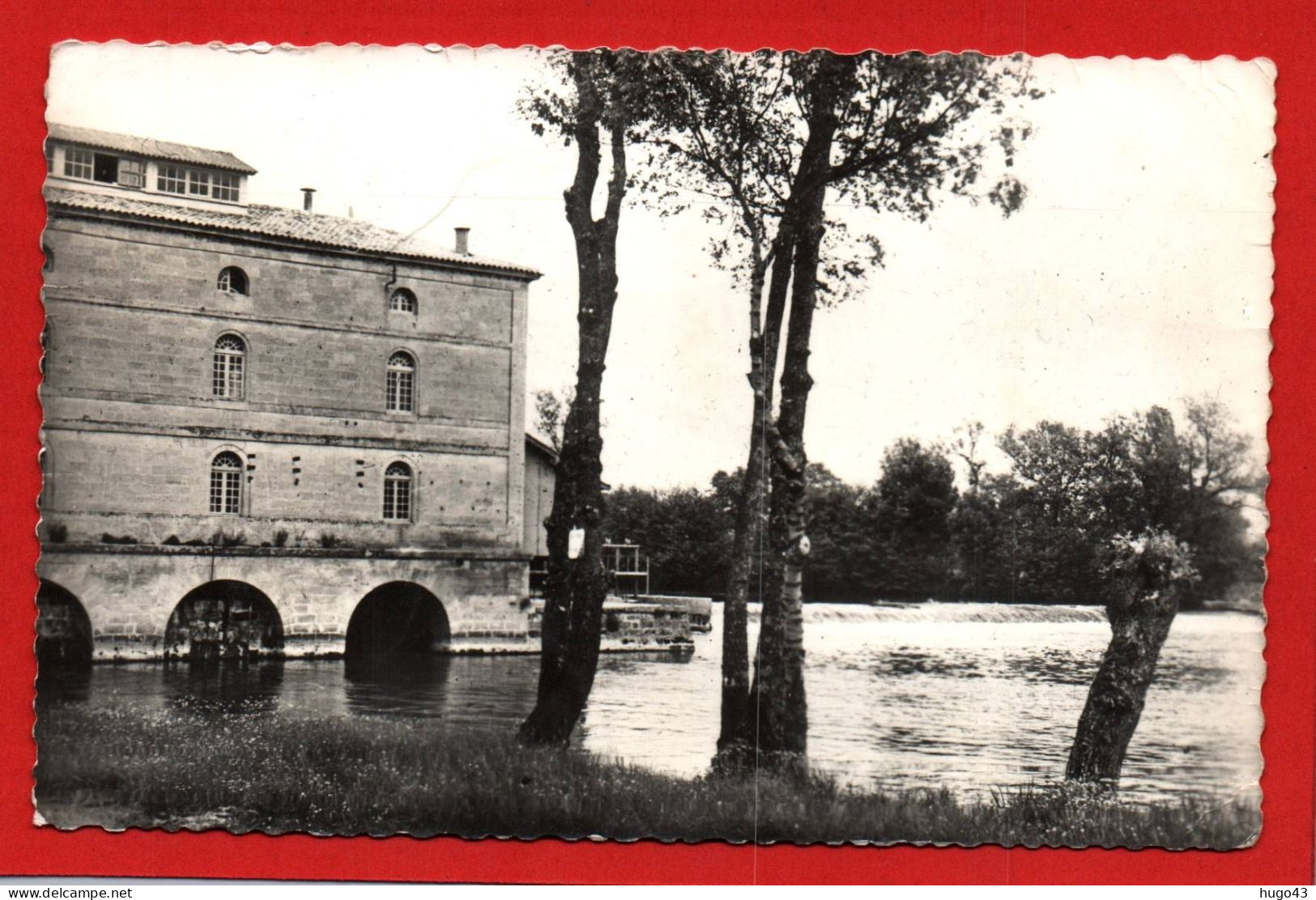 (RECTO / VERSO) PORCHERES EN 1957 - N° 109/1 - LE MOULINS DU BARRAGE - LEGERS PLIS - BEAU CACHET - FORMAT CPA - Altri & Non Classificati