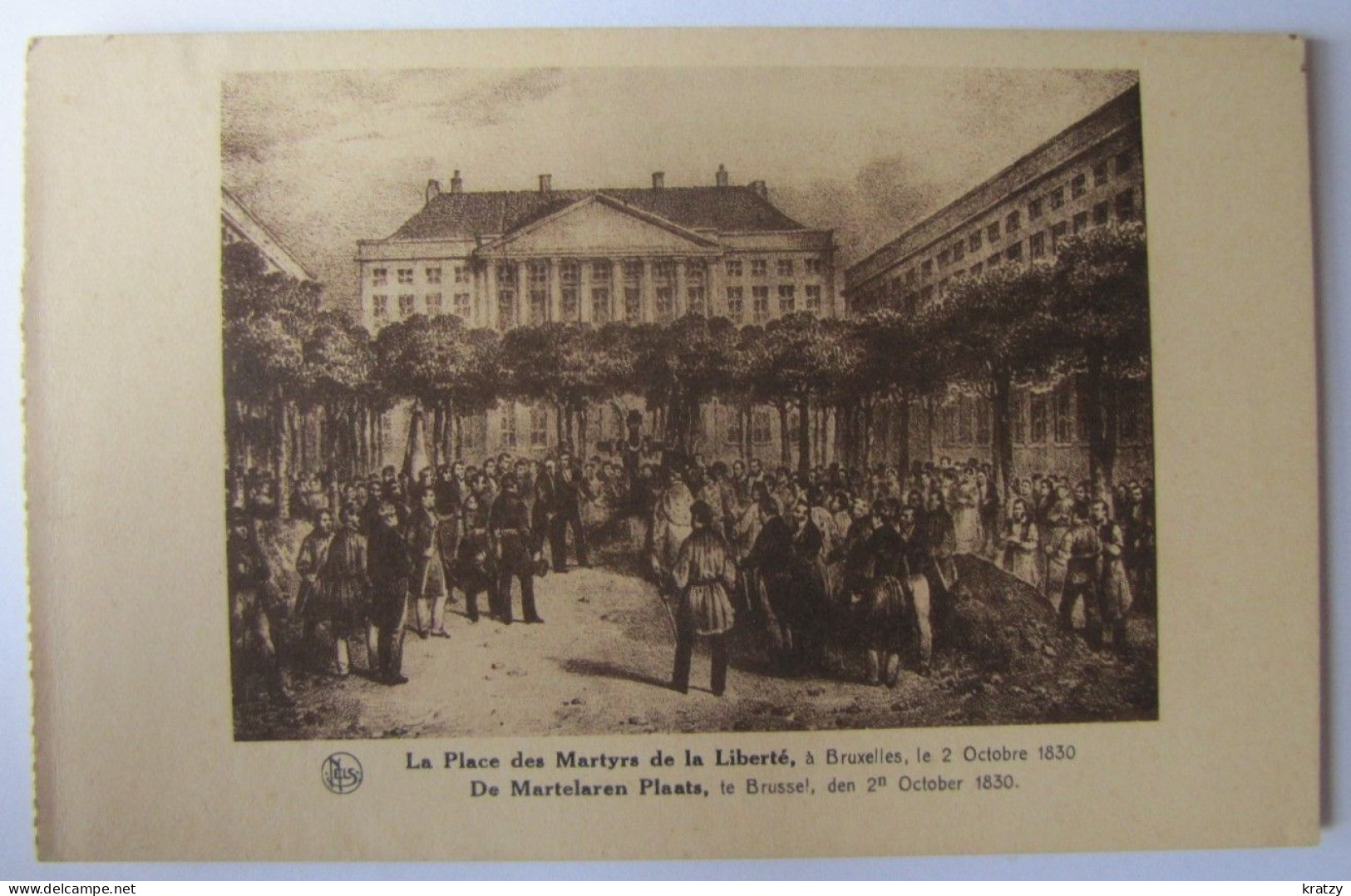 BELGIQUE - BRUXELLES - La Place Des Martyrs De La Liberté Le 2 Octobre 1830 - Places, Squares