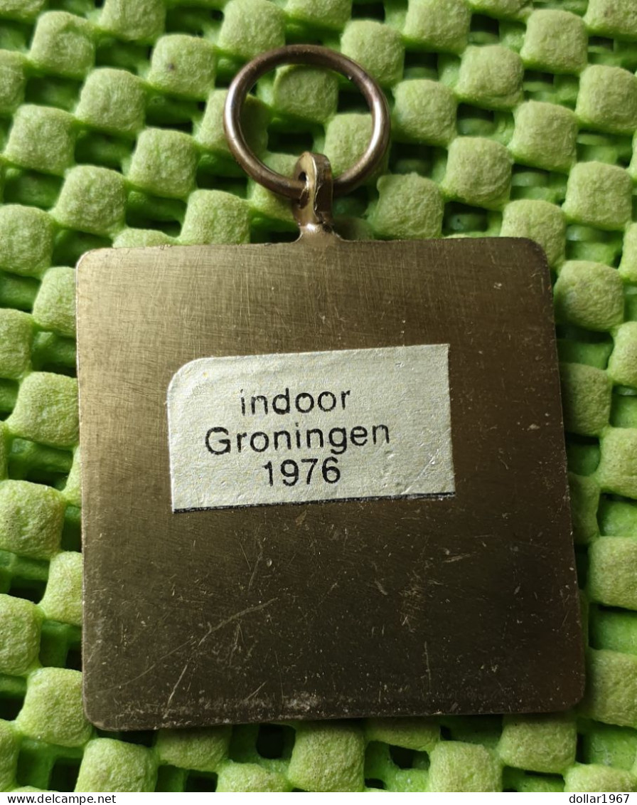 Medaile   :   Indoor Groningen 1976 -  Original Foto  !!  Medallion  Dutch - Autres & Non Classés