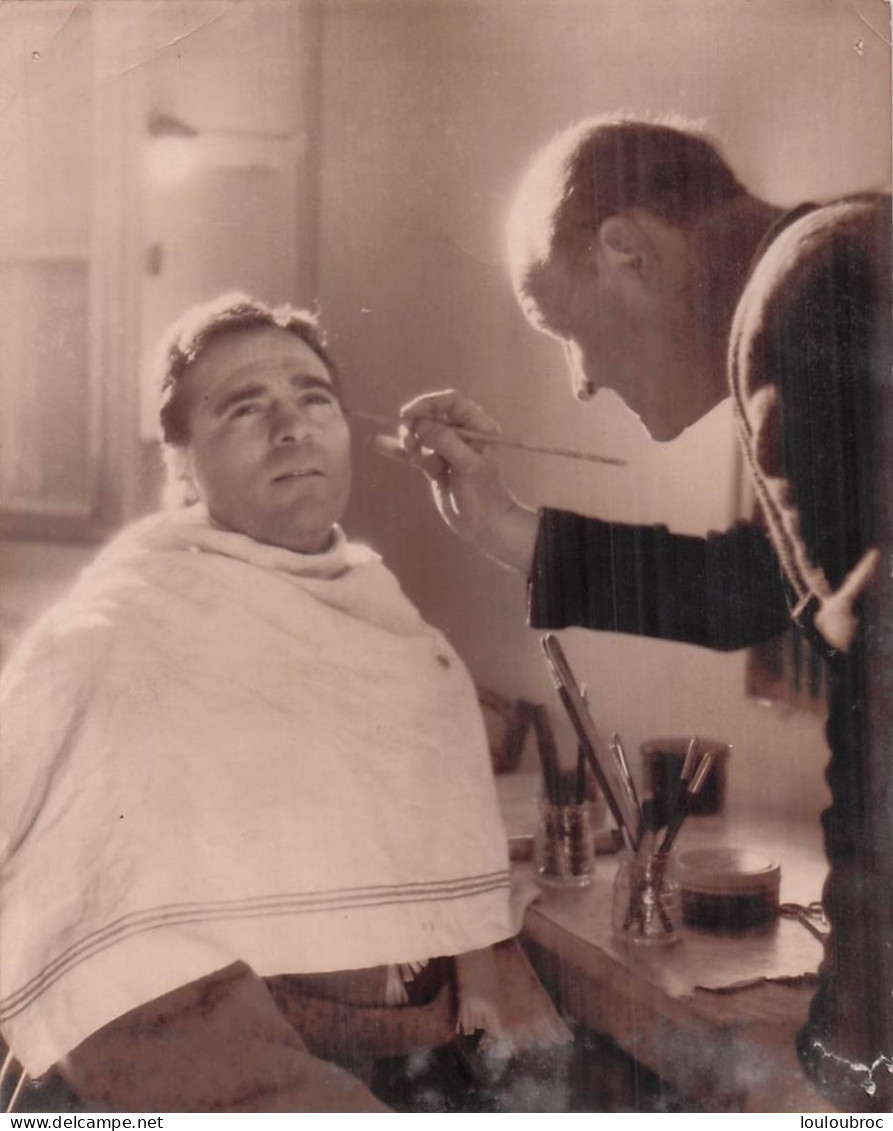 BOXE MARCEL CERDAN  1949 TOURNAGE FILM L'HOMME AUX MAINS D'ARGILE  PHOTO 16X13CM - Deportes