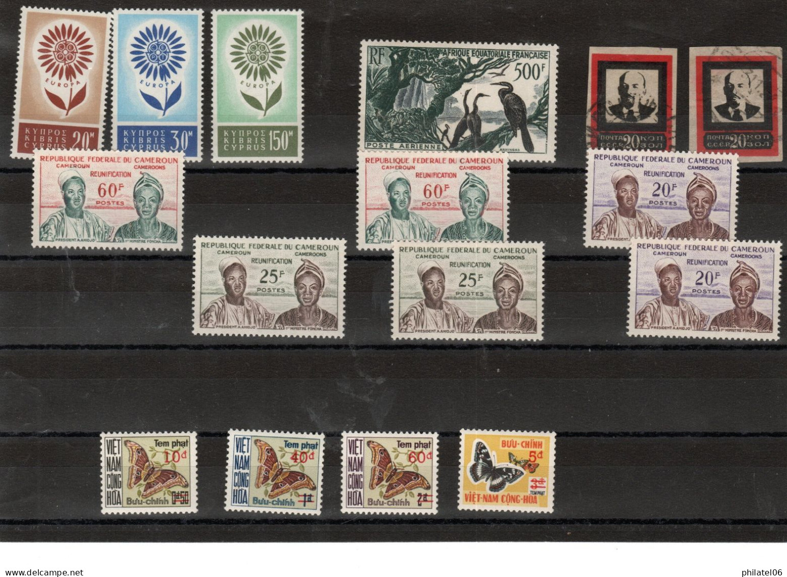 DIVERS TIMBRES NEUFS MNH** OU OBLITERES TB  COTE TOTALE 300 EUROS - Collections (without Album)