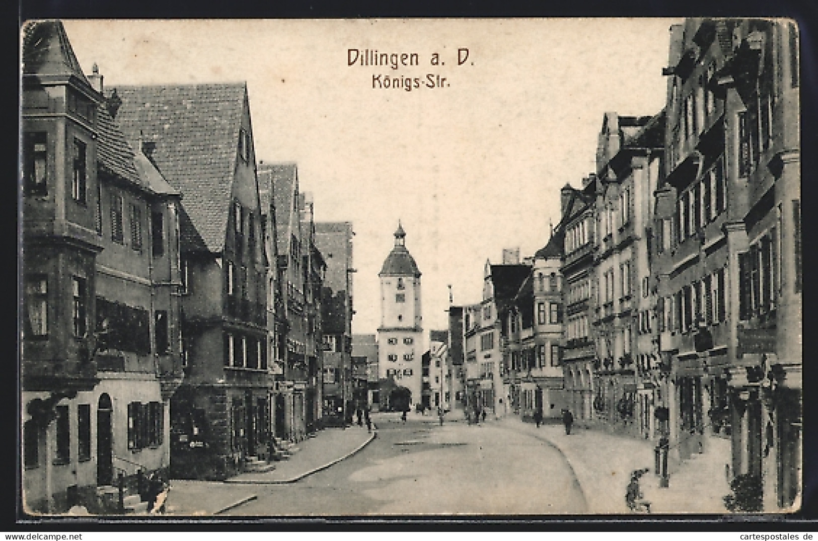 AK Dillingen / Donau, Blick In Die Königs-Strasse  - Dillingen