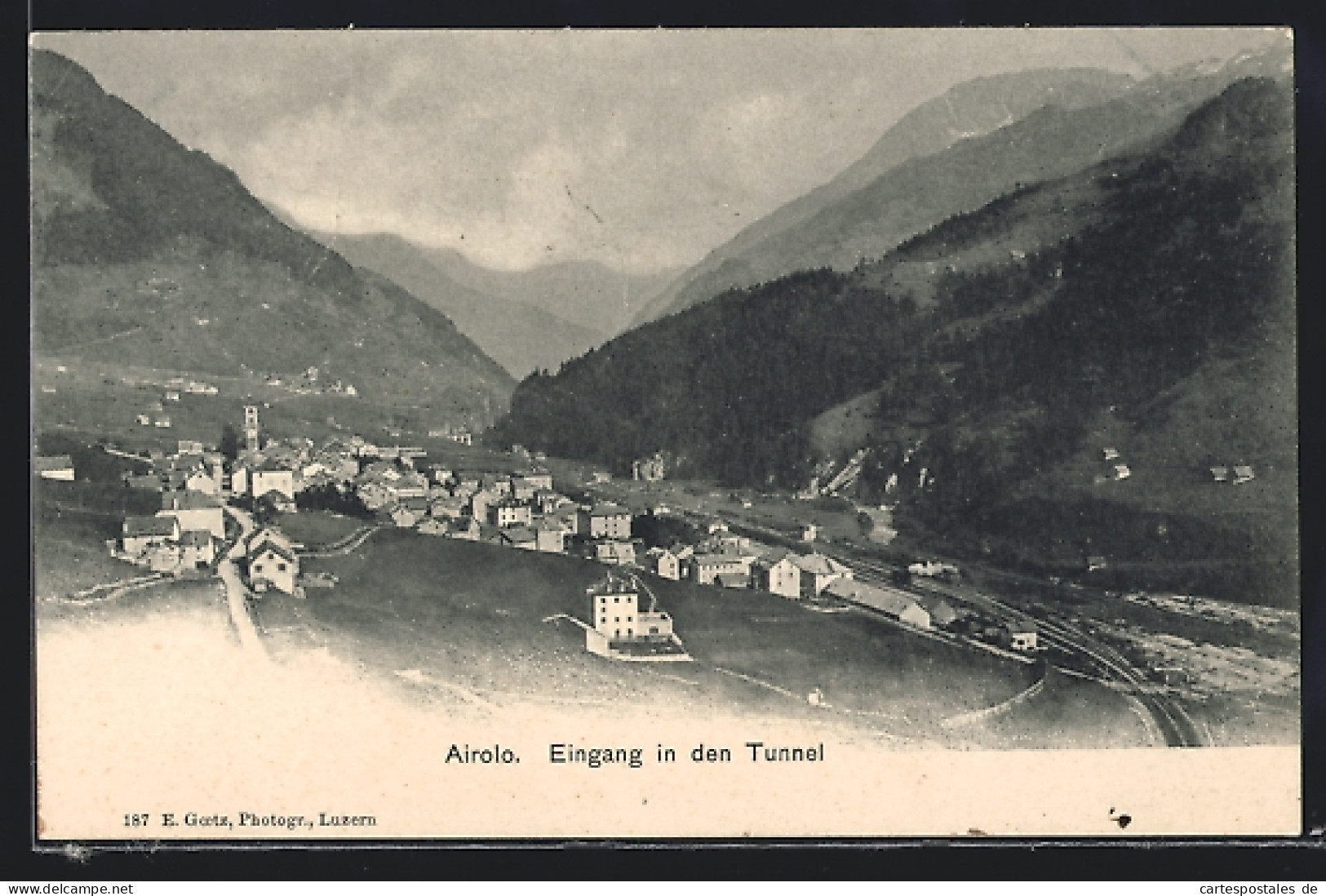 AK Airolo, Eingang In Den Tunnel  - Airolo