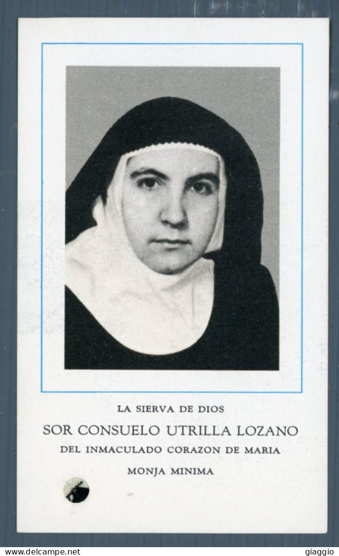 °°° Santino N. 9413 - Suor Consuelo Utrilla Lozano Con Reliquia °°° - Godsdienst & Esoterisme