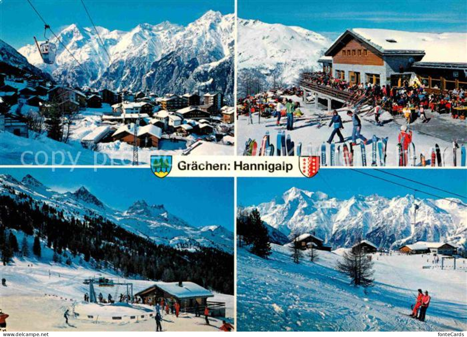 12725586 Graechen VS Hannigalp Distelhorn Skilift Graechen - Autres & Non Classés