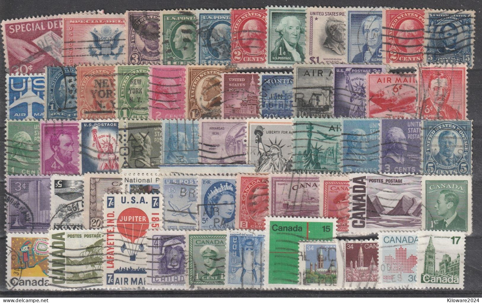 Nordamerika: Lot Mit  Versch. Werten,  Gestempelt.  (030) - Lots & Kiloware (mixtures) - Max. 999 Stamps