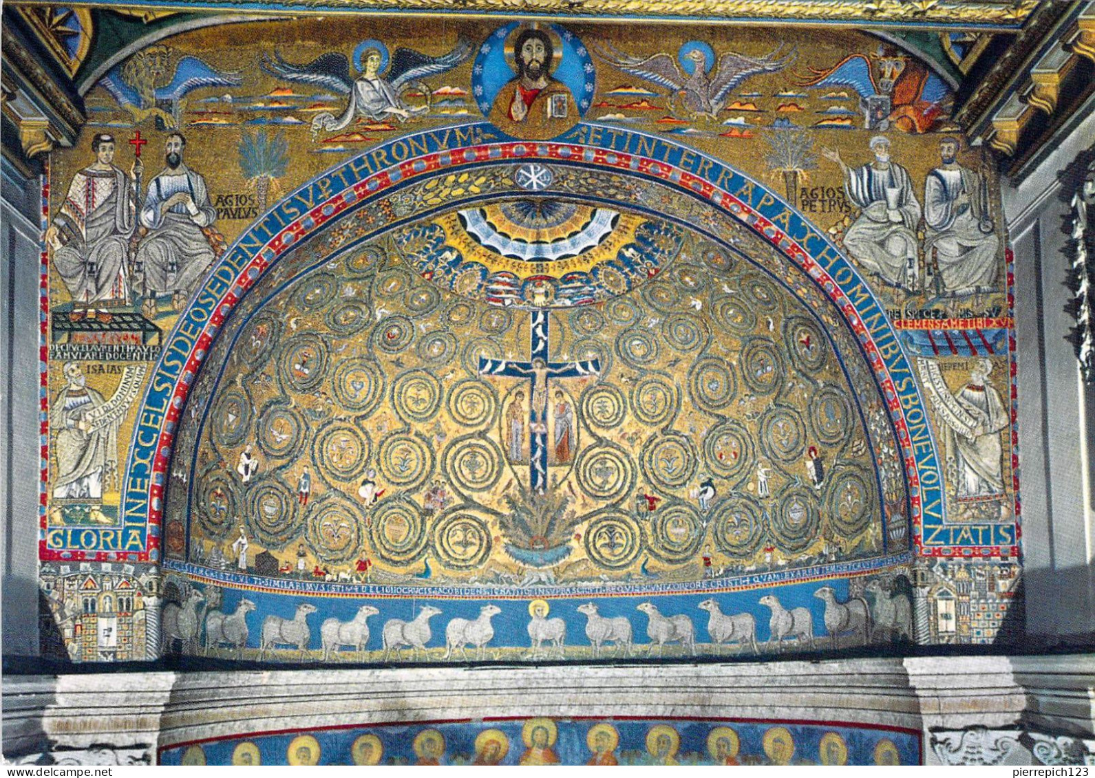 Rome - Mosaïque De L'abside (XIIe Siècle) Dans L'église De Saint Clément - Chiese