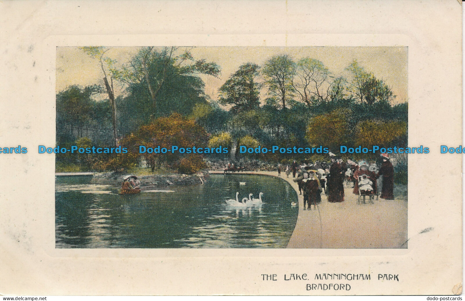 R050877 The Lake Manningham Park. Bradford. 1908 - World