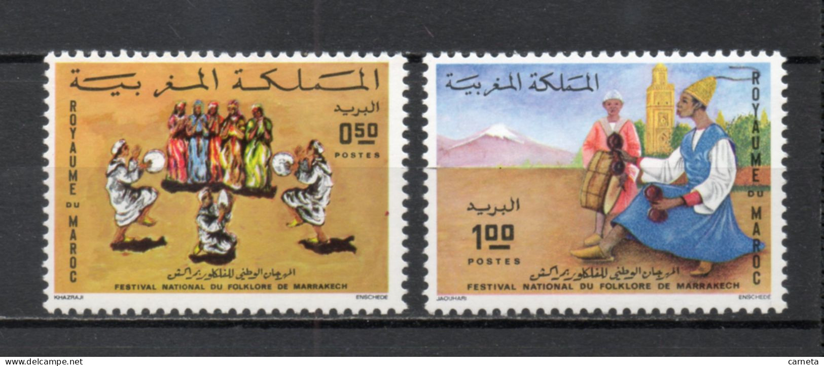 MAROC N°  680 + 681    NEUFS SANS CHARNIERE  COTE 2.50€    FOLKLORE - Morocco (1956-...)