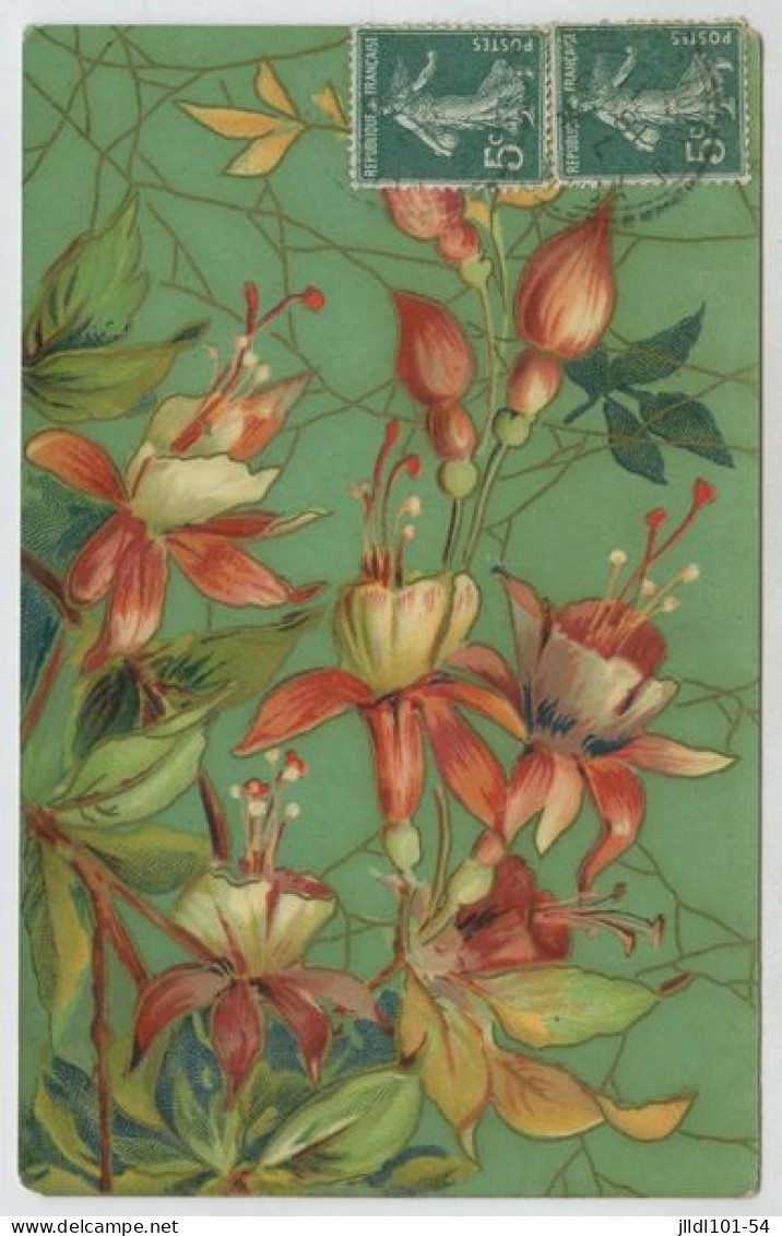 Lot 25 cartes fantaisie, thème Fleurs (lt9)