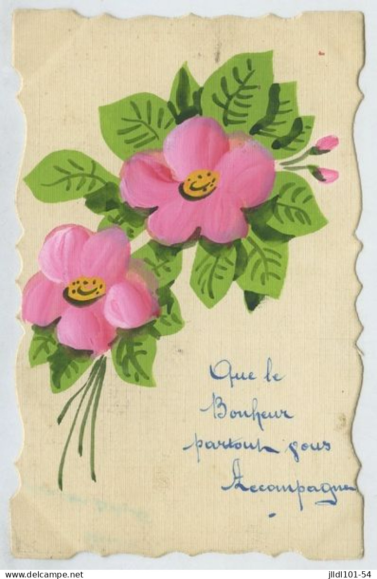 Lot 25 cartes fantaisie, thème Fleurs (lt9)