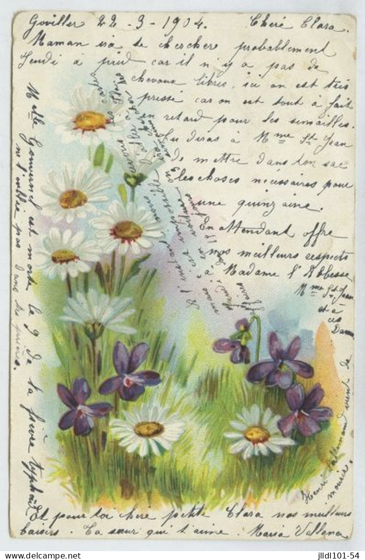 Lot 25 cartes fantaisie, thème Fleurs (lt9)