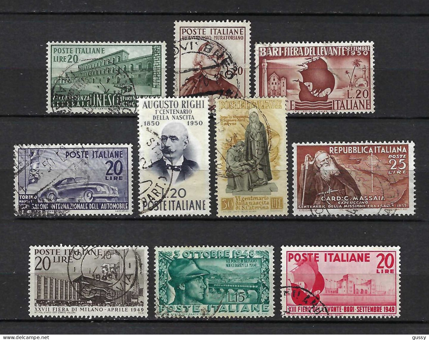 ITALIE Ca. 1949-51: Lot D' Obl. - 1946-60: Used