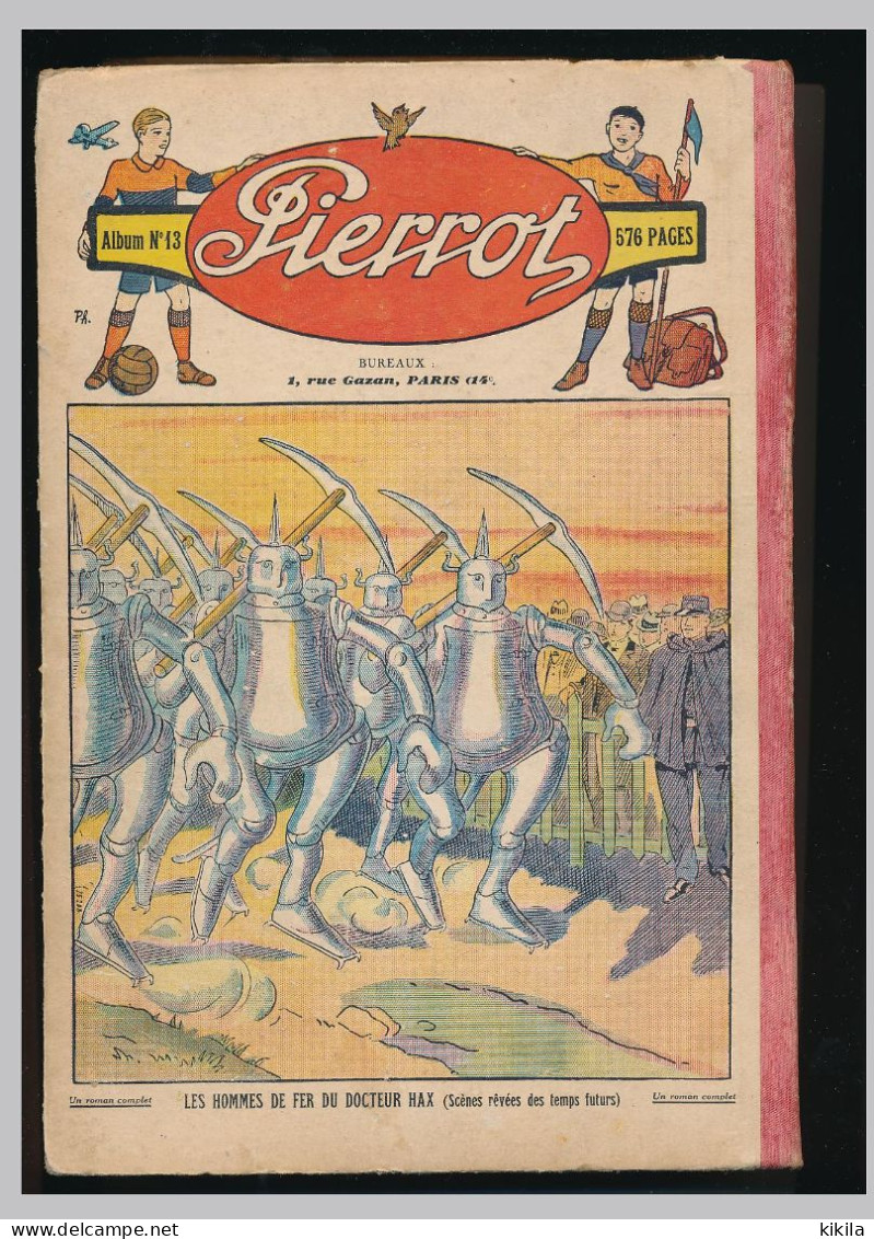 PIERROT Album N° 13  Journal Des Garçons Du N° 37 7ème Année 11 Septembre 1932 Au N°,20 Du 14 Mai 1933  Le Poignard * - Pierrot