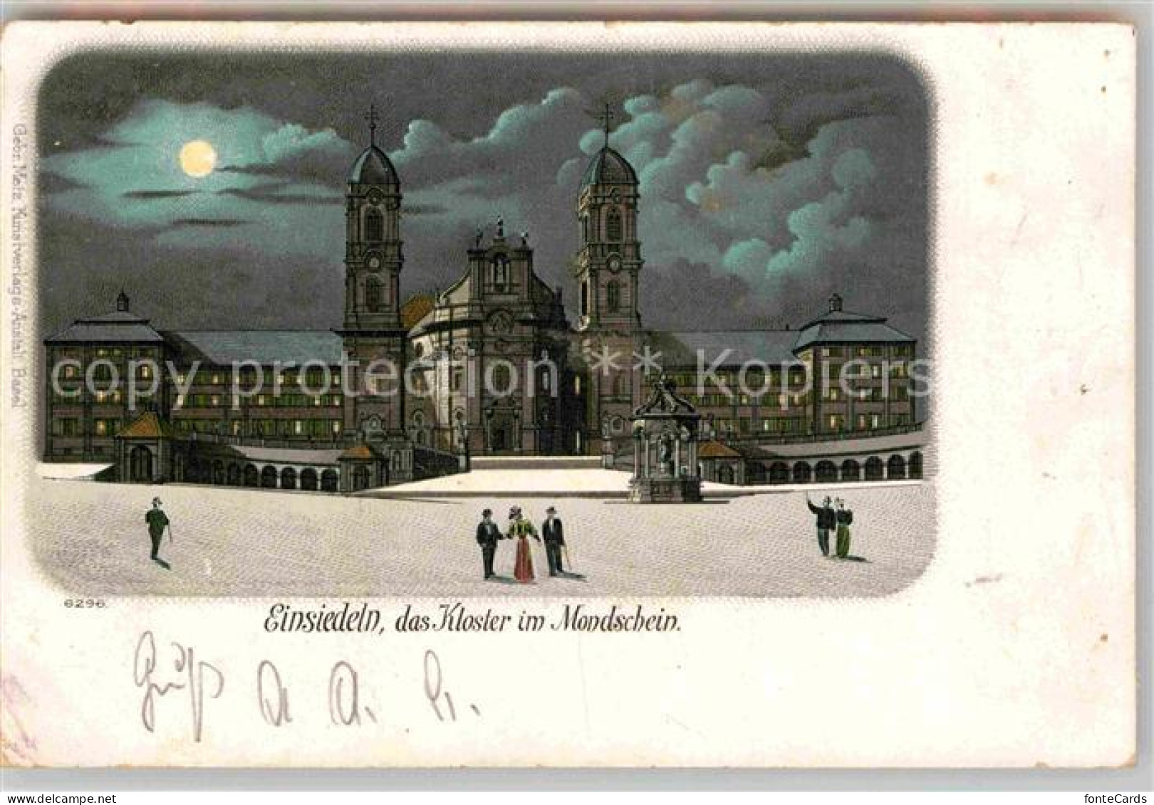 12714206 Einsiedeln SZ Kloster Im Mondschein Einsiedeln SZ - Andere & Zonder Classificatie