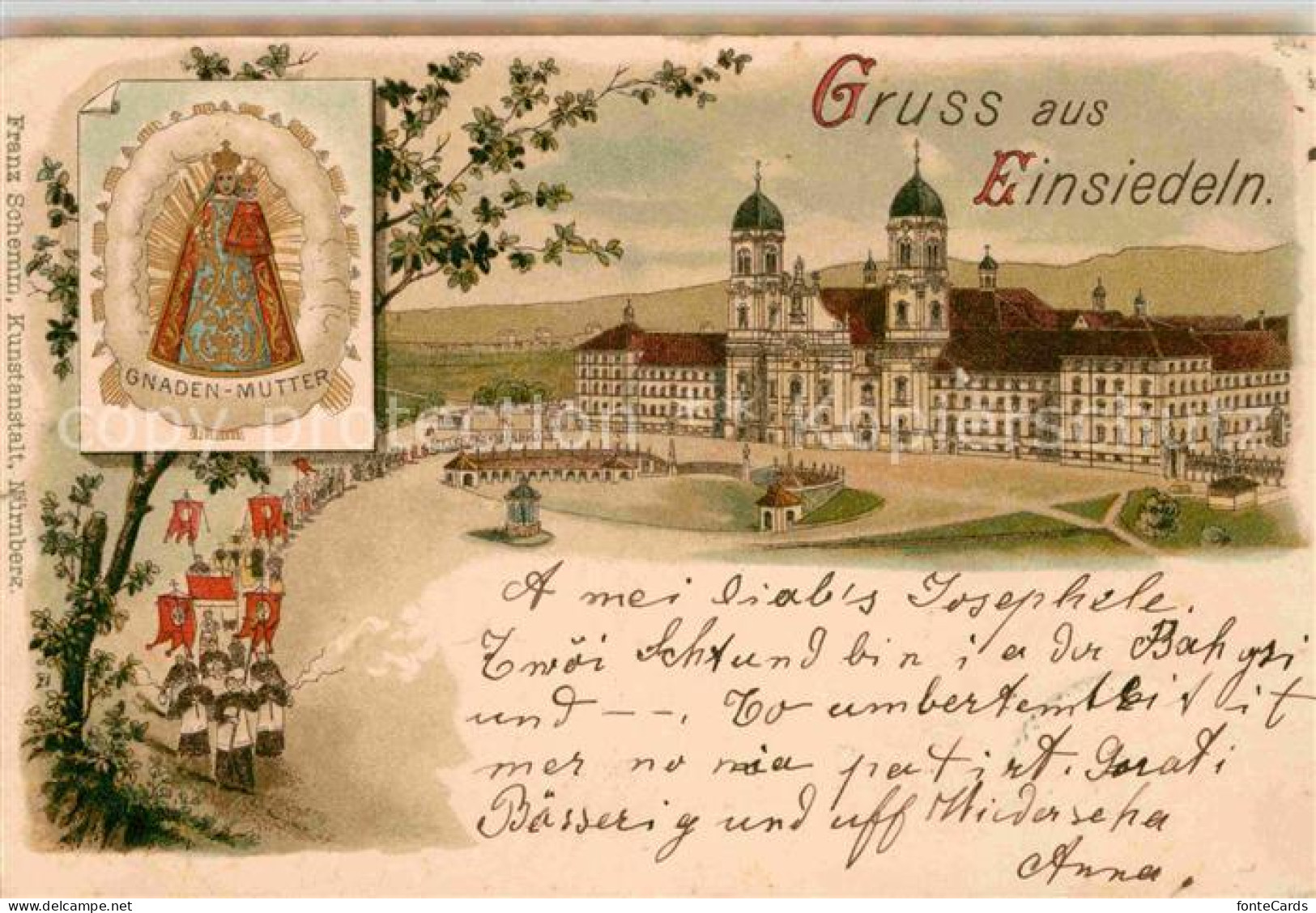 12714186 Einsiedeln SZ Kloster Und Kirche Gnadenbild Einsiedeln SZ - Sonstige & Ohne Zuordnung