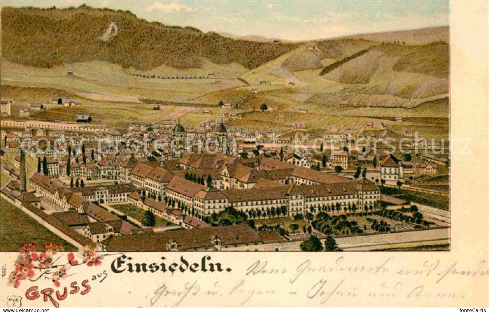 12712716 Einsiedeln SZ Panorama Kloster Einsiedeln SZ - Andere & Zonder Classificatie