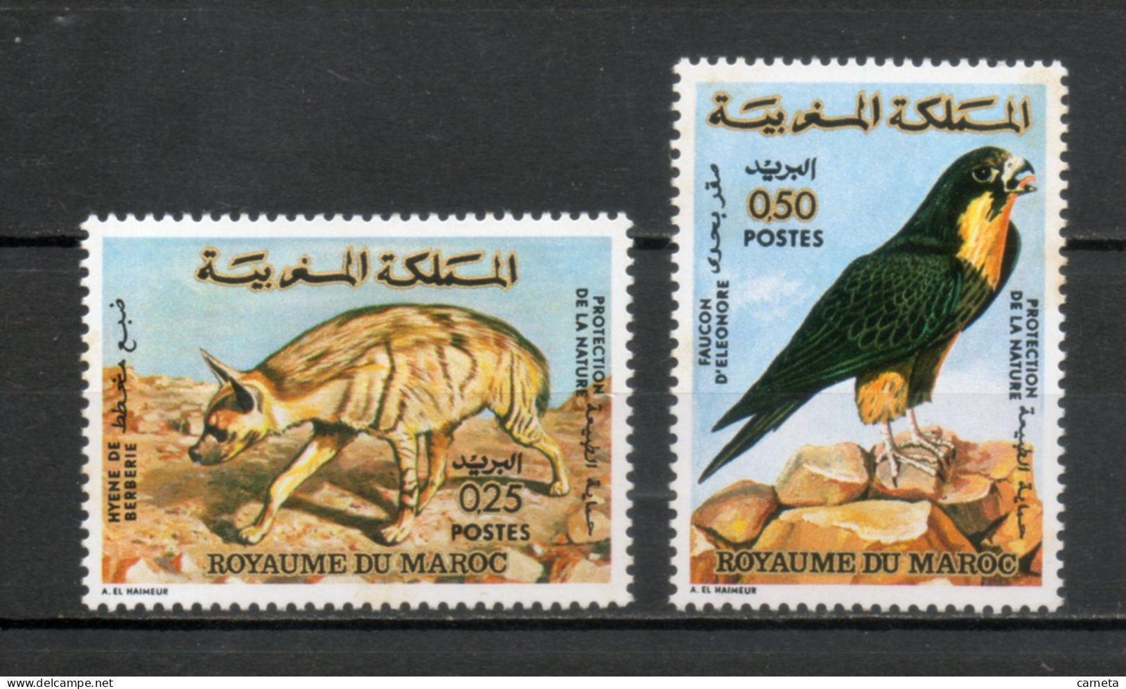 MAROC N°  689 + 690    NEUFS SANS CHARNIERE  COTE 8.00€    ANIMAUX FAUNE  VOIR DESCRIPTION - Marruecos (1956-...)