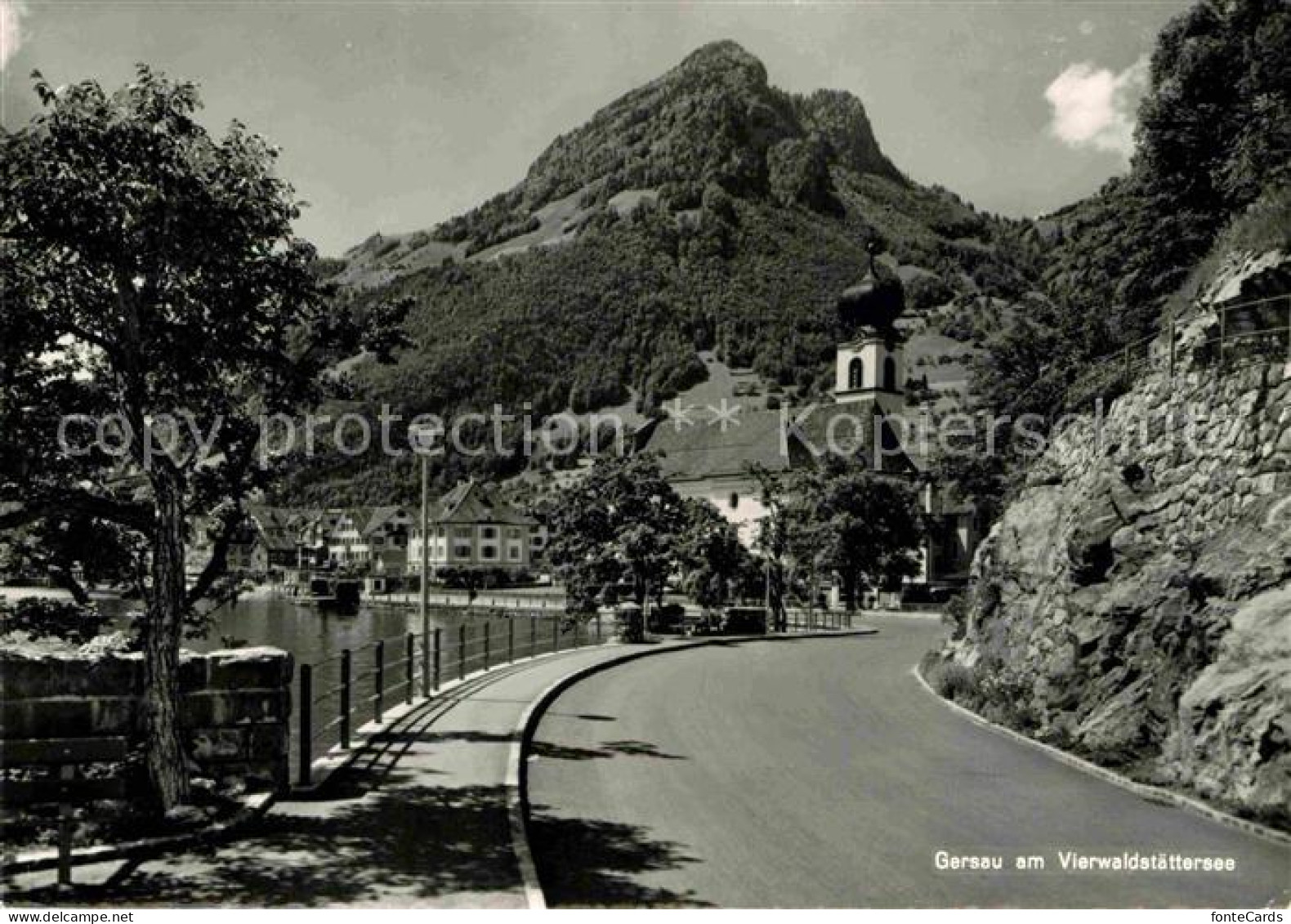 12712156 Gersau Vierwaldstaettersee Kirche Gersau Vierwaldstaettersee - Andere & Zonder Classificatie