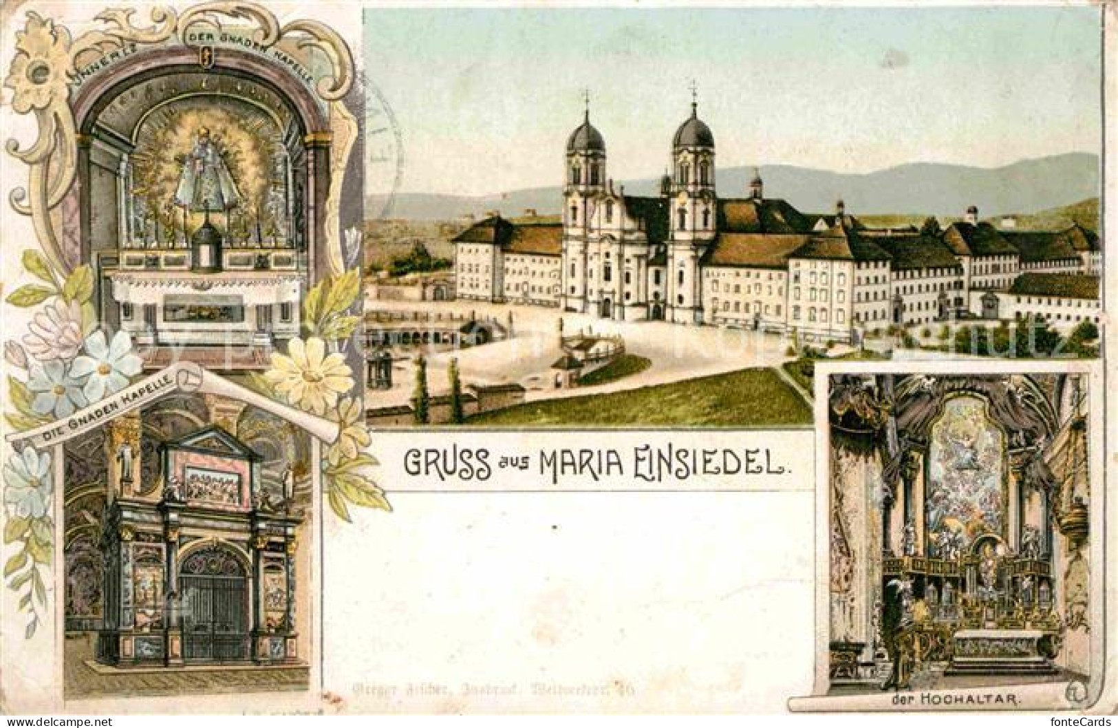 12711906 Einsiedeln SZ Kloster Maria Einsiedel Gnadenkapelle Hochaltar Einsiedel - Andere & Zonder Classificatie