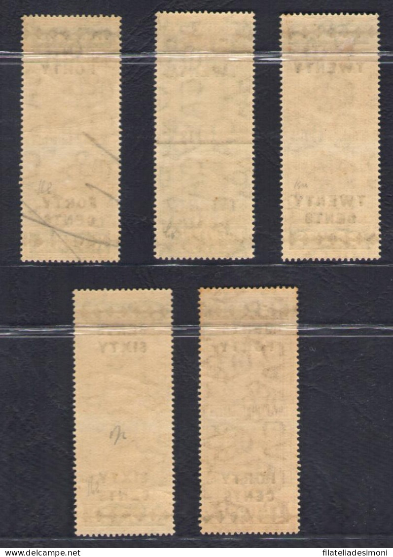 1910 Ceylon, Stanley Gibbons Telegrafici N. 180/84- MH* - Otros & Sin Clasificación