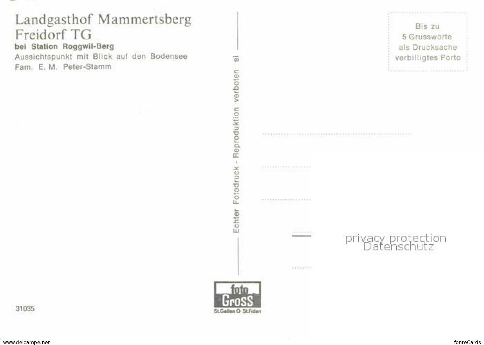 12690956 Freidorf TG Landgasthof Mammertsberg Freidorf TG - Altri & Non Classificati