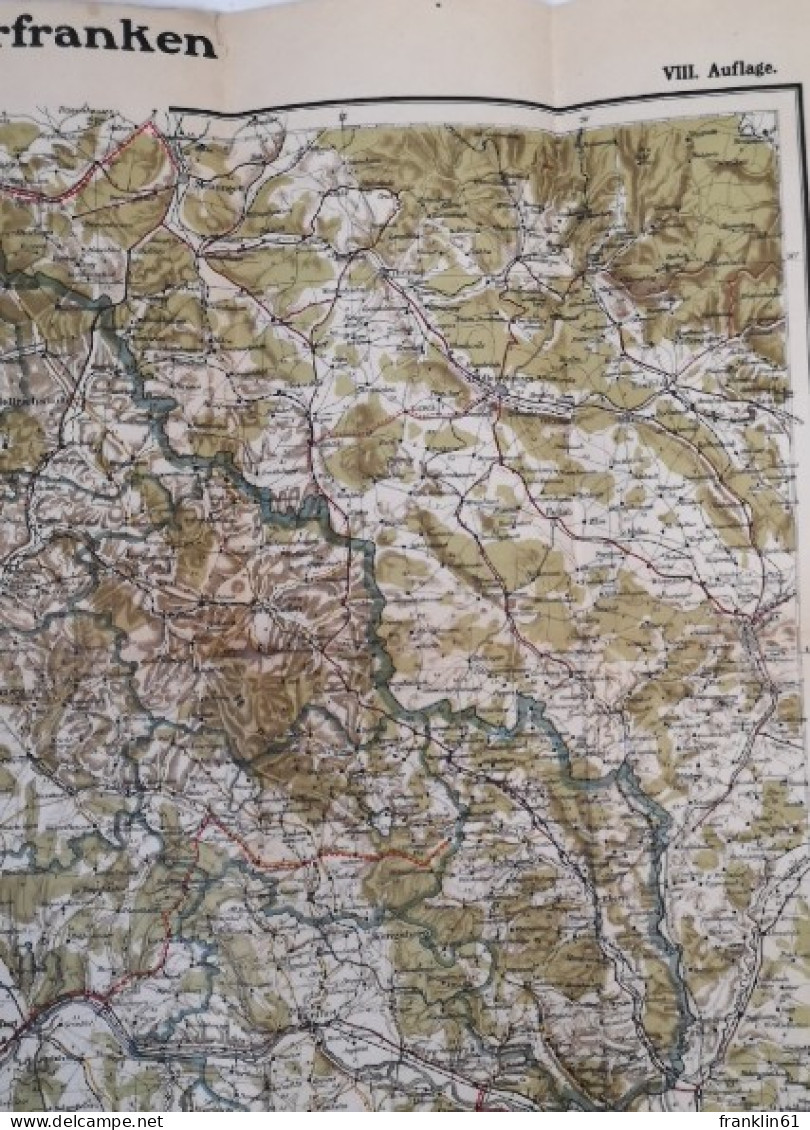 Dr. Kittels Ausflugskarte Von Unterfranken Und Benachbarten Gebieten. Maßstab 1 : 200 000. - Topographische Karten