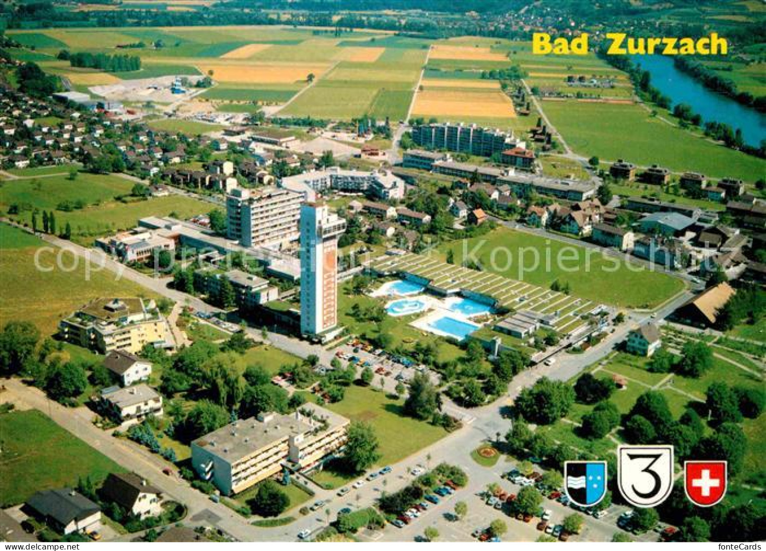 12685546 Bad Zurzach Fliegeraufnahme Bad Zurzach - Andere & Zonder Classificatie