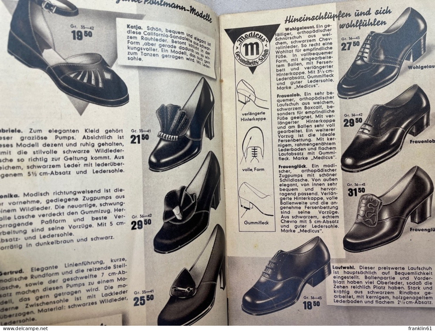 Verkaufskatalog Pöhlmann Schuhe Nürnberg 1950. Ihr Schuhberater. - Autres & Non Classés