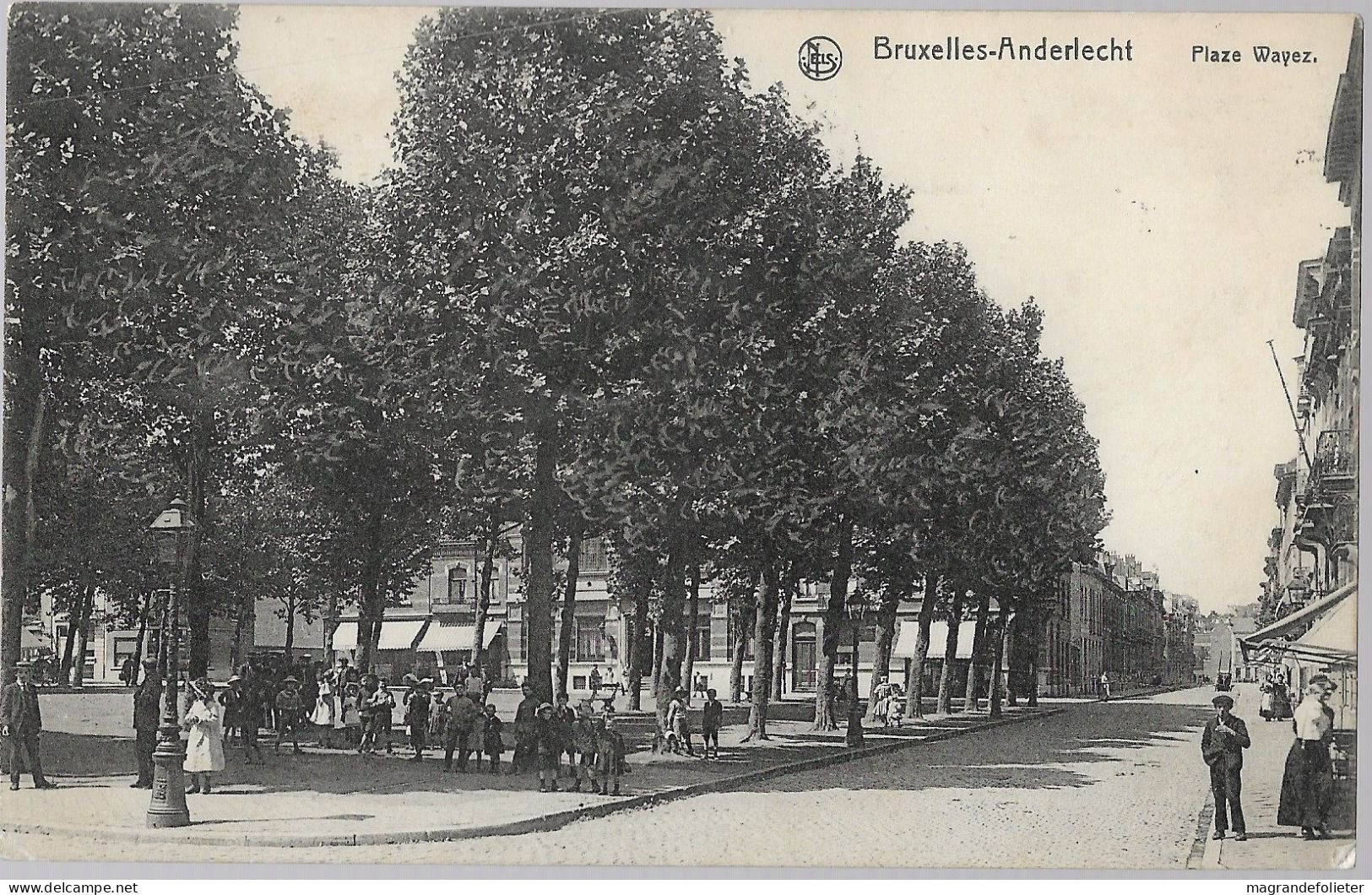 CPA CARTE POSTALE BELGIQUE BRUXELLES-ANDERLECHT PLACE WAYEZ 1913 - Anderlecht