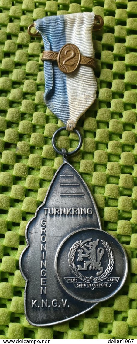 Medaile   :  K.N.G.V. Turnkring Groningen 30-5-1964 / 15 Km.  -  Original Foto  !!  Medallion  Dutch - Otros & Sin Clasificación
