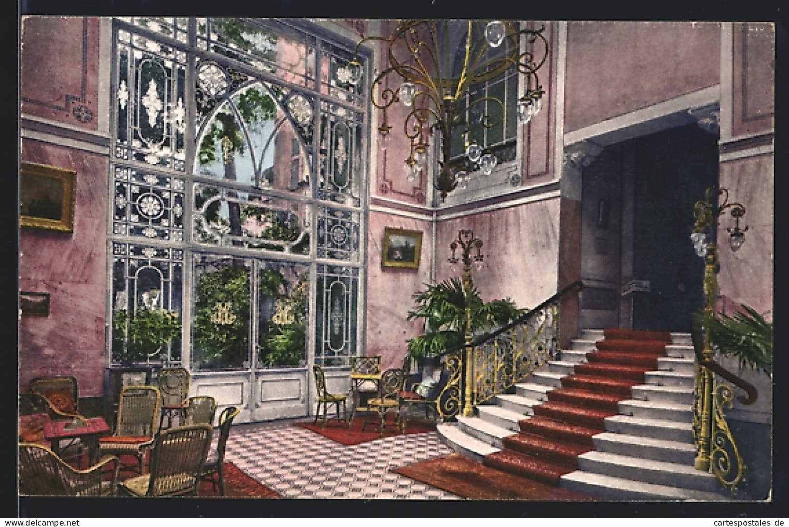 AK Locarno, Hotel Metropole, Vestibule  - Locarno