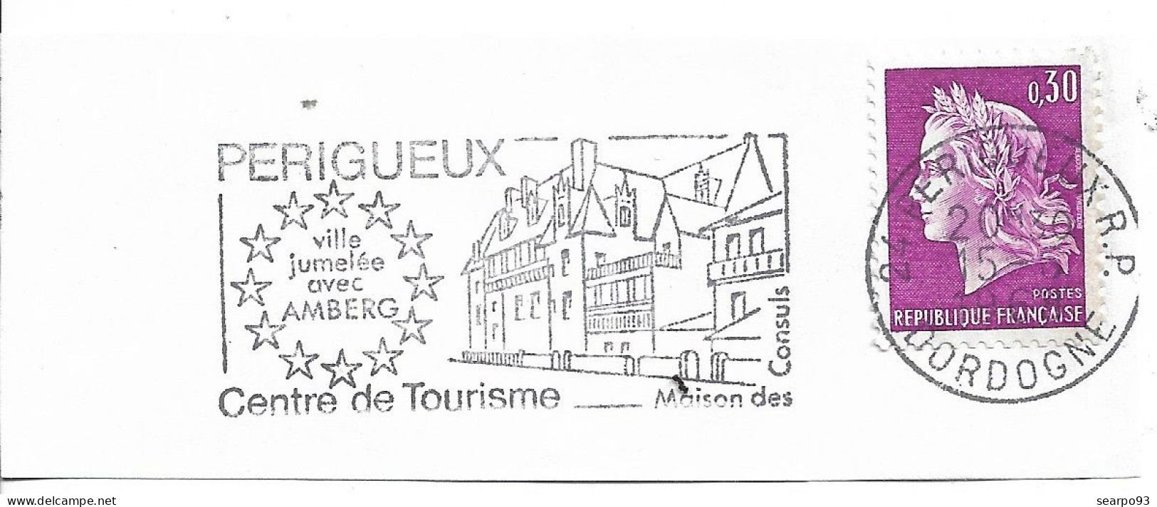 FRANCE. POSTMARK. HOUSES OF THE CONSULS. 1968 - 1961-....