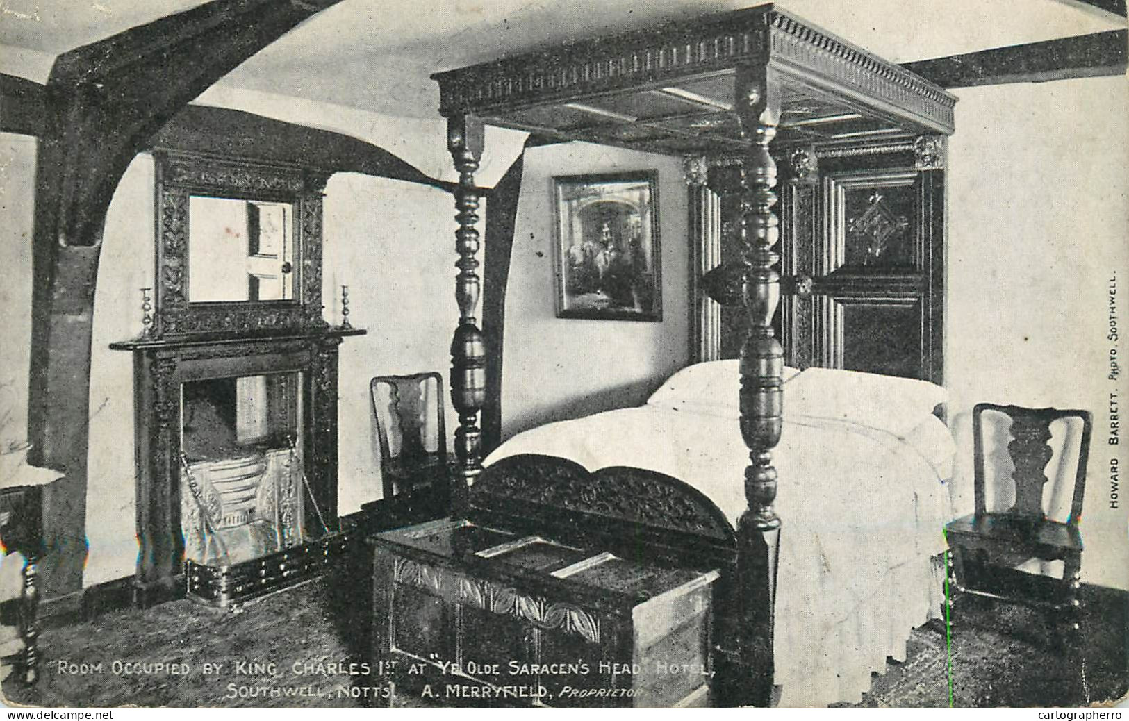 England Ye Old Saracen's Head Hotel Southwell - Room Occupied By King Charles I - Hotel's & Restaurants