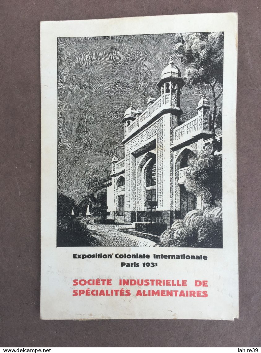 Carton De Présentation / Société  De Spécialités Alimentaires / Exposition Coloniale 1931 / Bouillon KUB - Tickets - Vouchers