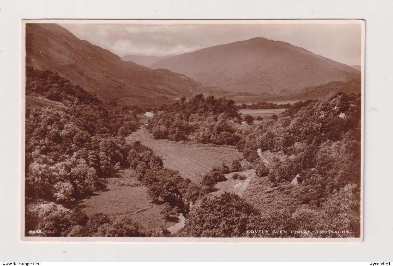 SCOTLAND - Glen Finlas Used Vintage Postcard - Perthshire
