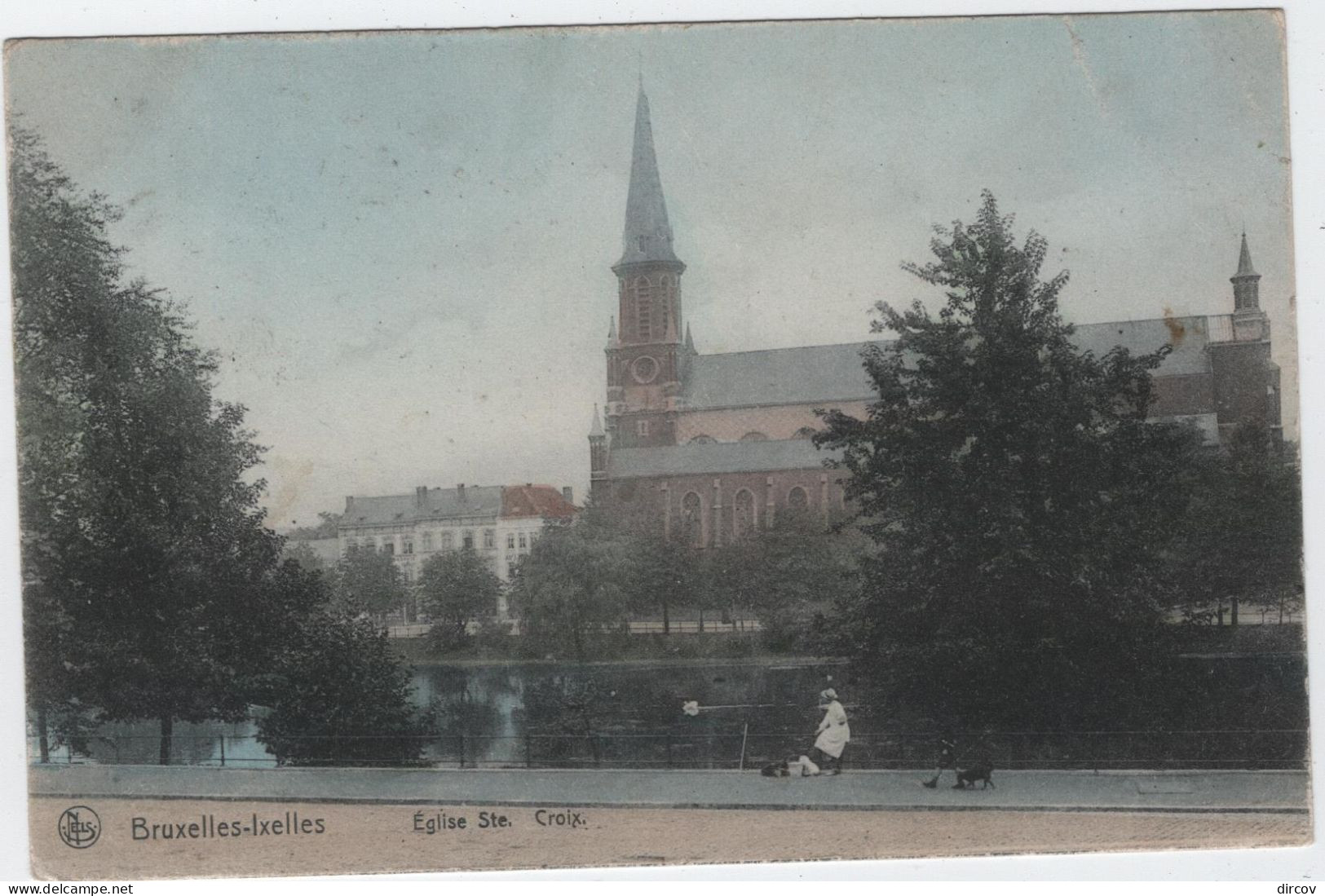 Elsene - Ixelles - Eglise Ste. Croix (Nels Serie 1 No 217) (gelopen Kaart Zonder Zegel) - Elsene - Ixelles