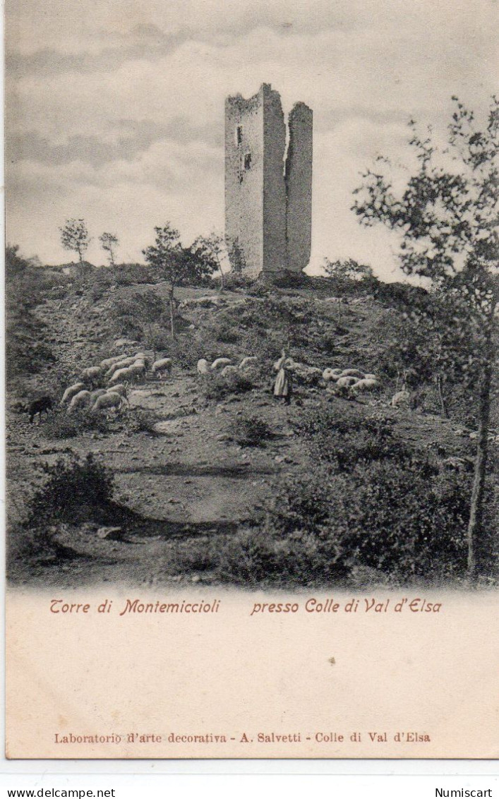 Torre Di Montemiccioli Volterra Animée Moutons - Otros & Sin Clasificación