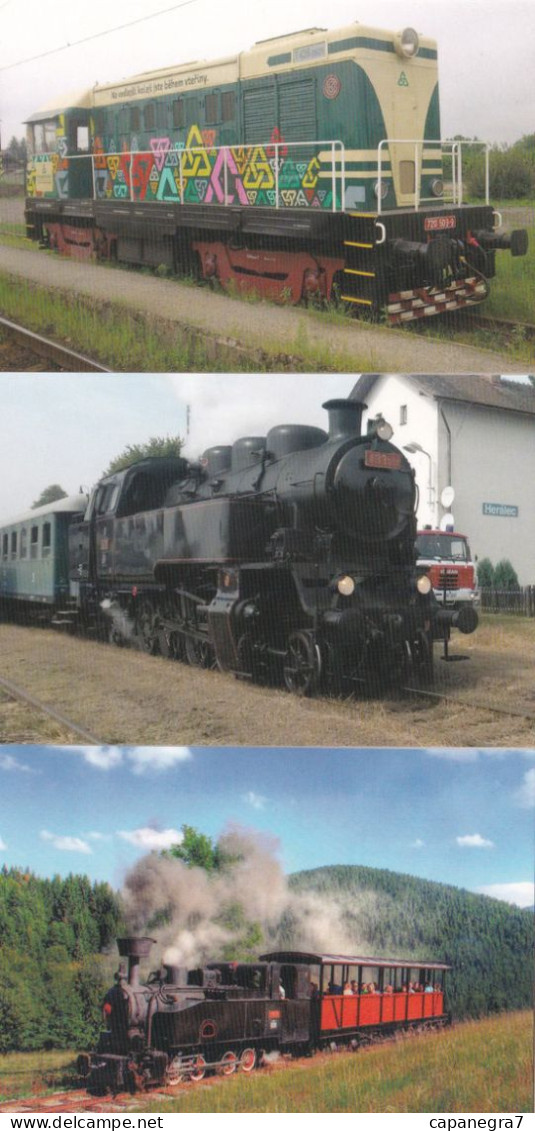 3 Calendars Locomotives, Czech Rep, 2018 - Tamaño Pequeño : 2001-...